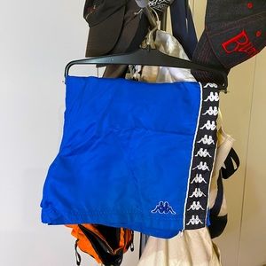 Vintage original blue Kappa soccer shorts oversized